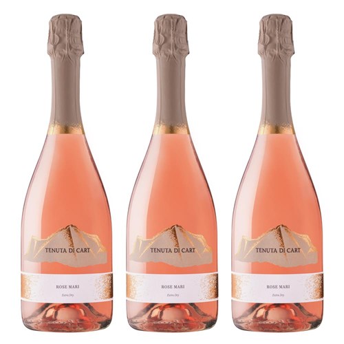 Tenuta Di Cart Spumante Rose Mari 75cl Treble Bottle Set 3x75cl